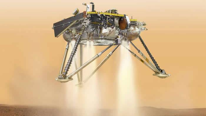 NASA“洞察号”探测器成功登陆火星埃律西昂山地向地球发回第一张照片