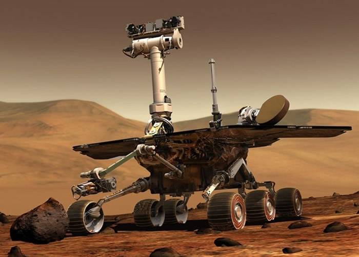 机遇号协助人类探索火星。