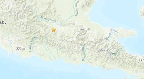 巴布亚新几内亚东南部5.0级地震 震源深度10公里
