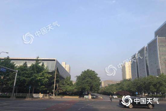 今天早晨，北京海淀区天气仍然较好。