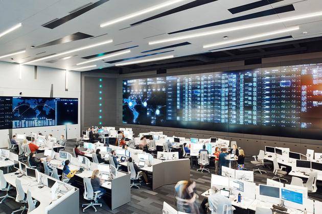 微软位于雷德蒙德总部的Azure云协作中心