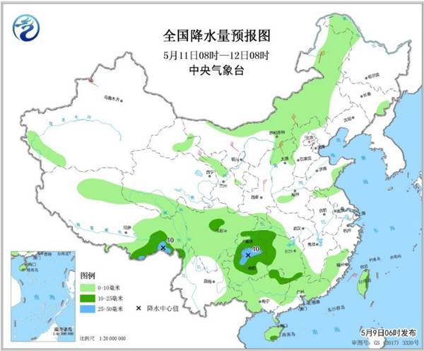 周末前全国降水缩减 东北华北等地气温再冲30℃