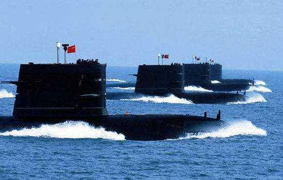 资料图片：中国海军常规潜艇编队。（图片来源于网络）