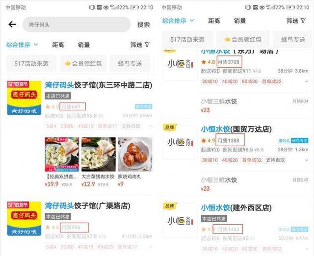 湾仔码头开饺子馆抢食外卖市场，业内：模式存争议