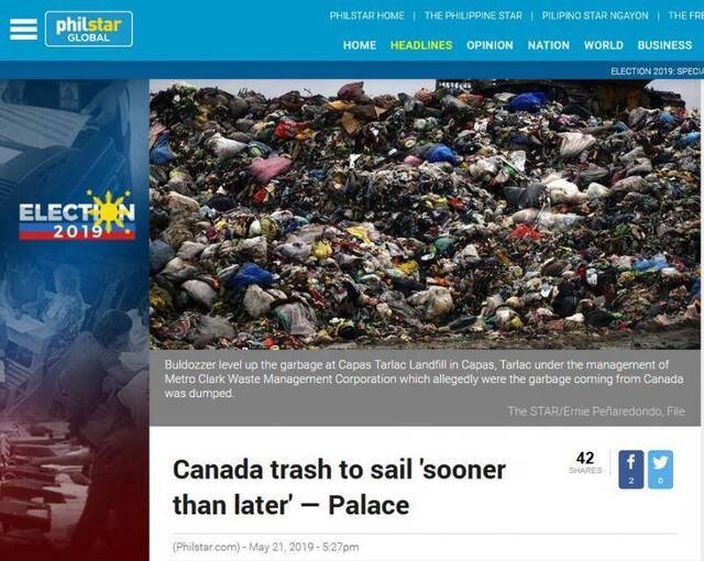 “垃圾战”要结束了？菲律宾:加拿大已派公司运回