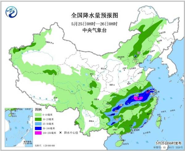 南方强降雨今日进入最强时段 冷空气给北方“退烧”