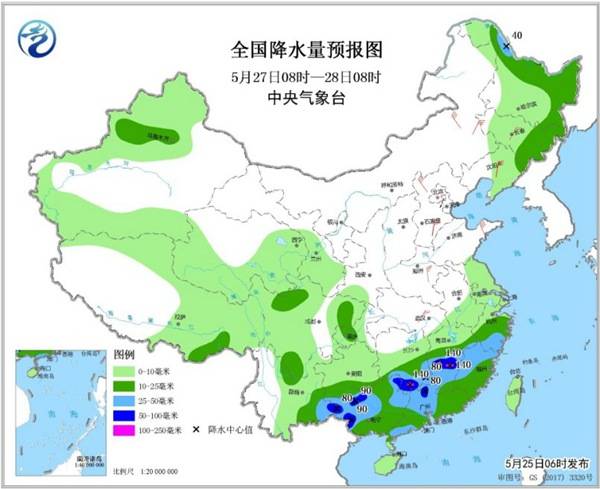 南方强降雨今日进入最强时段 冷空气给北方“退烧”