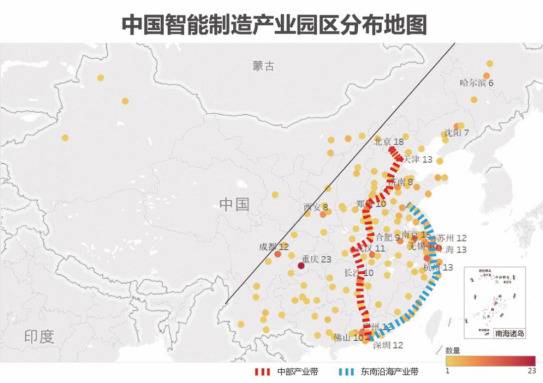 中国“智带”形成 沪深苏津智造水平排名居前