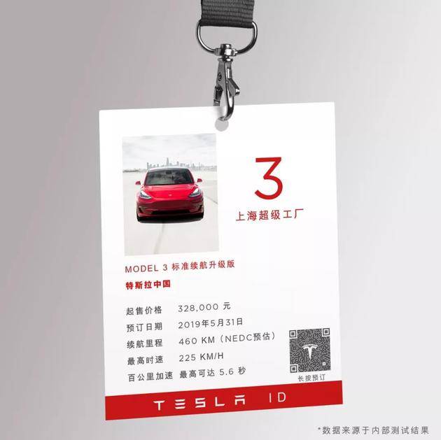 直击 国产特斯拉Model 3售价32.8万元 今日开始预订