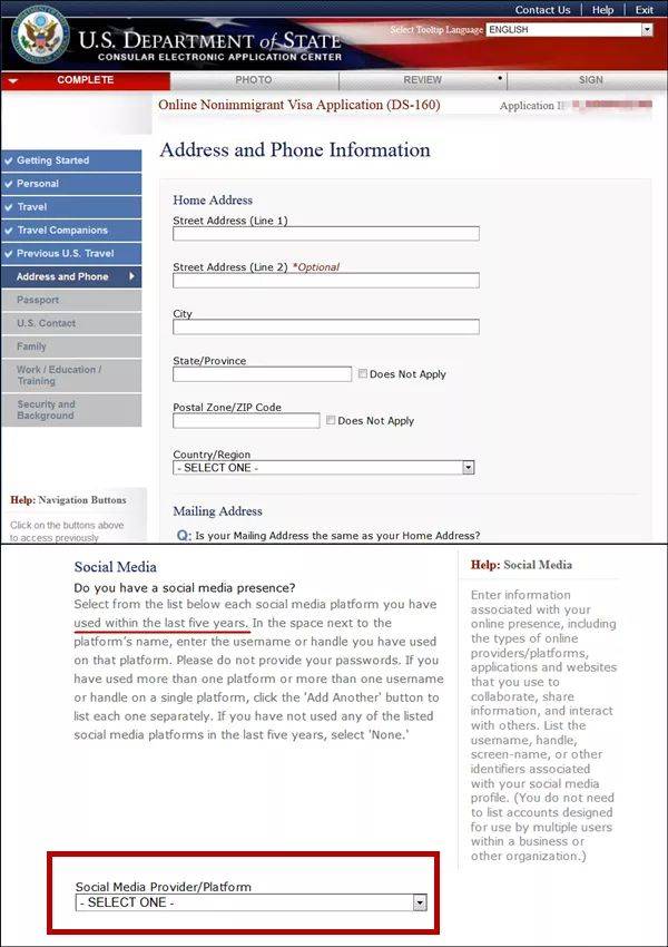 美要求美签申请人提供社交媒体账号 我使馆发提醒