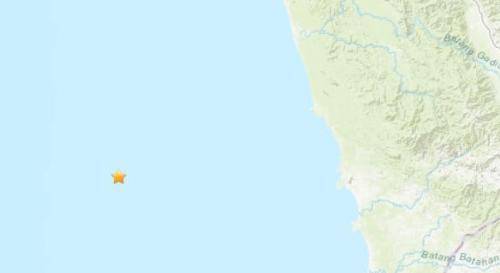 印尼西北部海域发生5.2级地震 震源深度49.4公里