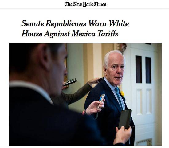 共和党参议员欲阻止对墨西哥征税 特朗普：愚蠢