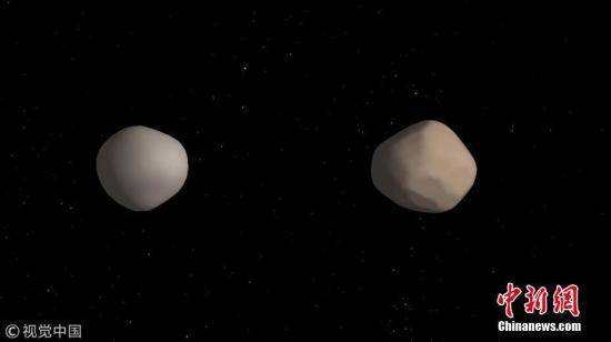 资料图：地球附近发现罕见的双小行星。图片来源：视觉中国