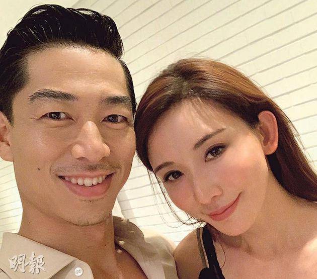 林志玲（右）昨晚（6月6日）在社交网分享与Akira头贴头的甜蜜合照，宣布两人已结婚了。