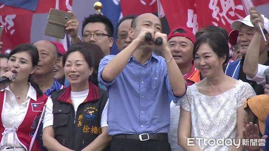 韩国瑜花莲造势15万人到场 相当于花莲总人口一半