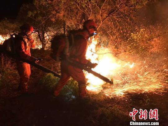 图为森林消防在扑火。云南省森林消防总队供图