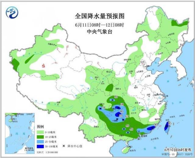 中央气象台：暴雨黄色预警持续 全国多地有强降水