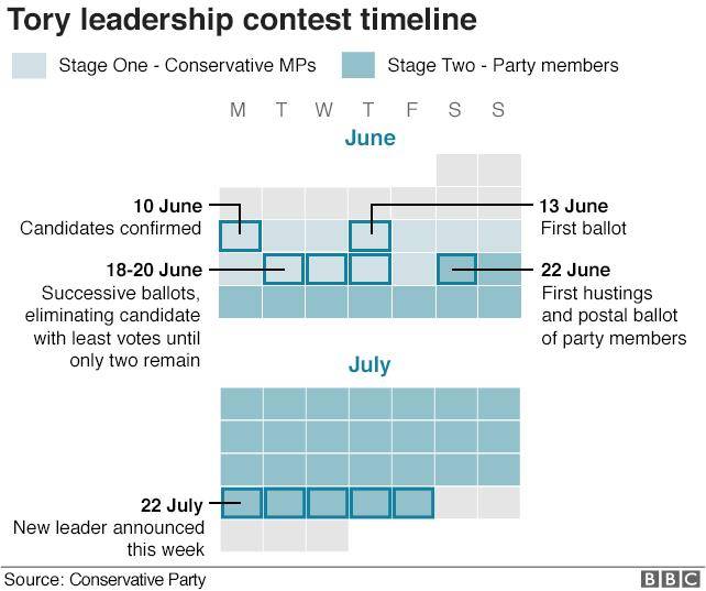 英国确认新首相竞争者名单 10位保守党候选人参与角逐