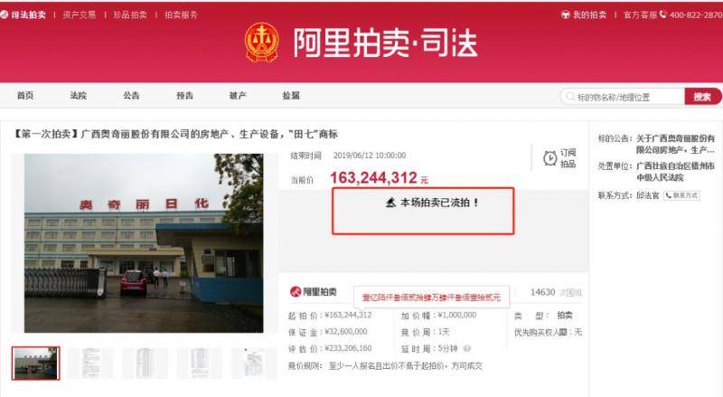 “国民牙膏”曾1年卖4亿多支 今公开拍卖无人问津