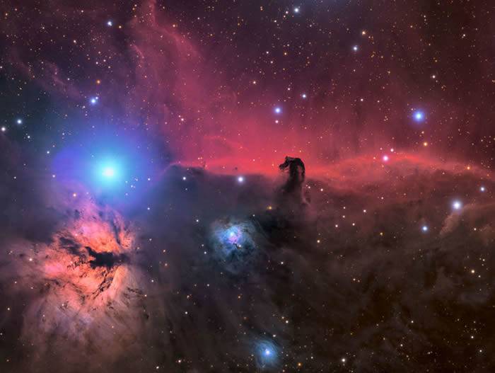 美国摄影师Connor Matherne的作品The Horsehead and Flame Nebula©照片: CONNOR MATHERNE/