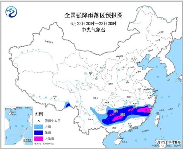 暴雨黄色预警：南方9省区部分地区有大到暴雨