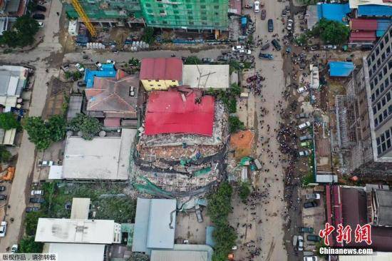 柬埔寨建筑倒塌事故已致24人死亡 救援仍在进行中