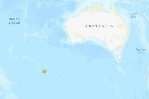 东南印度洋海岭发生5.8级地震 震源深度10千米