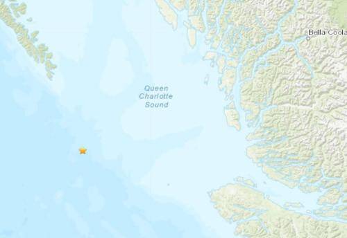 加拿大西部海域发生6.2级地震 震源深度10公里
