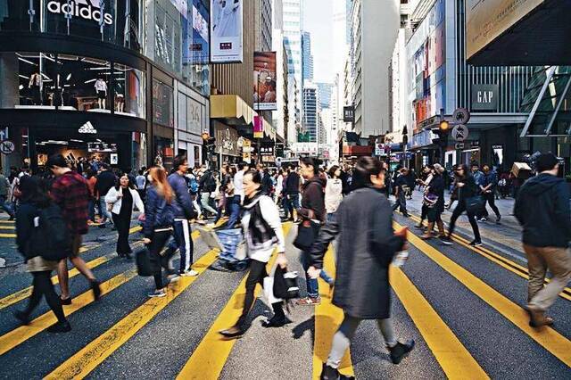 香港街头（资料图）。来源：ICphoto