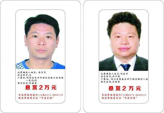 河南警方“清库存” 悬赏100万元通缉36名逃犯