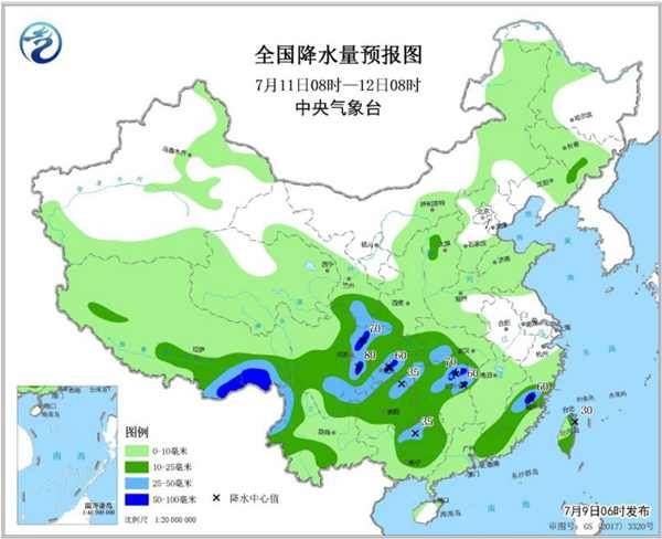 广东福建加入强降雨“战队” 8省区有暴雨大暴雨