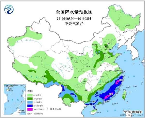 广东福建加入强降雨“战队” 8省区有暴雨大暴雨