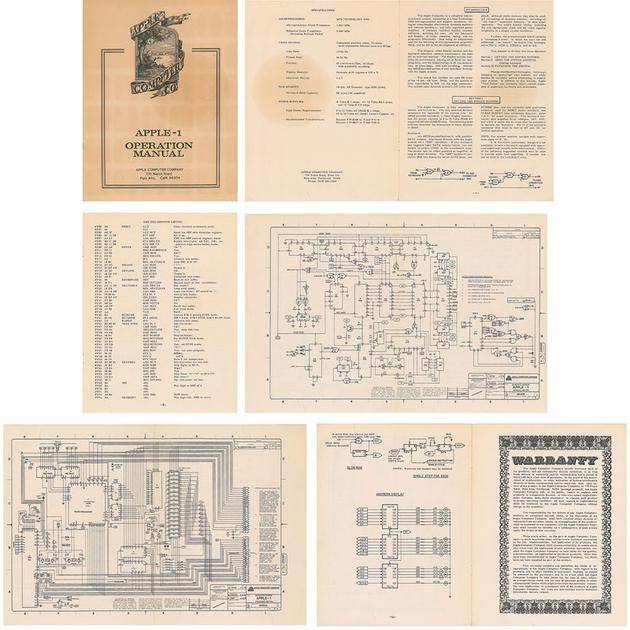 1976年Apple I手册被拍卖：极其罕见 价格近1万美元