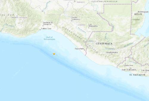 危地马拉西部海域发生5.2级地震 震源深度10公里