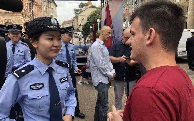 中克警务联合巡逻启动仪式在克罗地亚首都举行