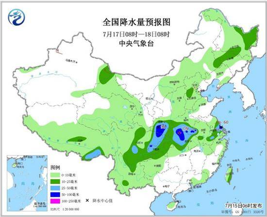 南方强降雨落区将北抬 东北华北雷雨频繁