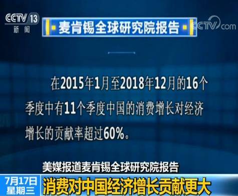 麦肯锡报告：消费对中国经济增长贡献更大 世界对中国经济依存度上升