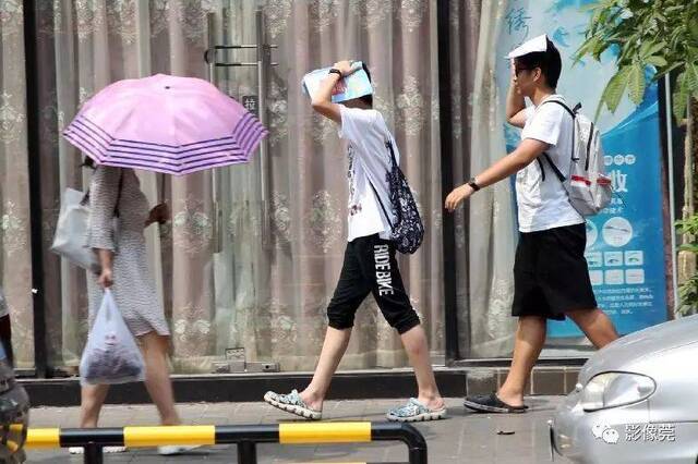 37℃！高温橙色预警下的东莞街拍