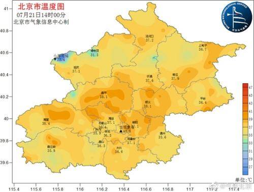 北京局地超40℃ 明夜将有明显降雨