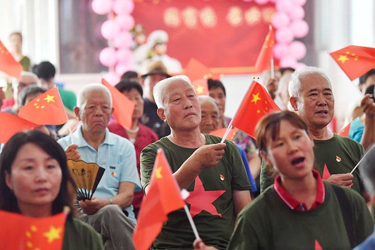 退伍不褪色顺义退伍老兵主题党日祝福祖国