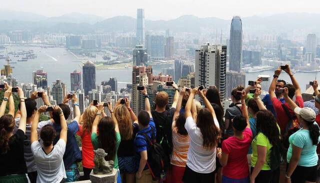 赴港游客图自港媒