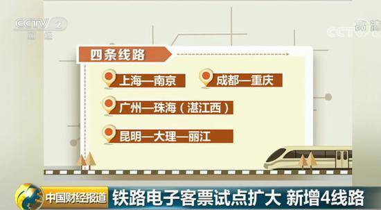 高铁电子客票已有2000万人次试用 又新增四条线路