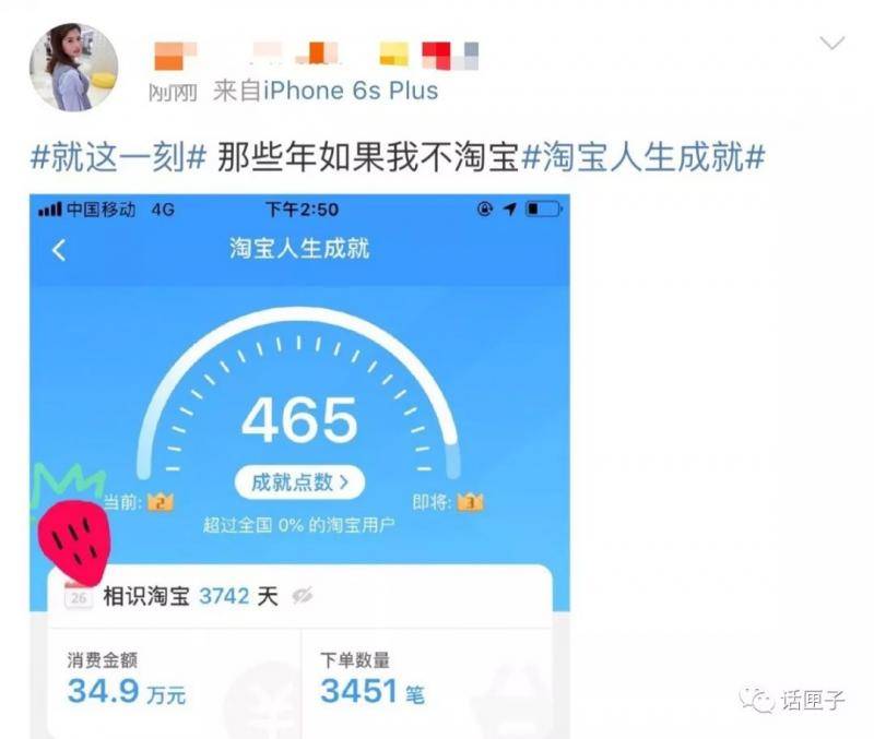 淘宝人生成就刷屏 网友：我在淘宝上花掉一套房？