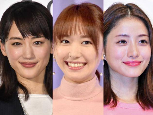 左起绫濑遥、新垣结衣、石原里美资料图