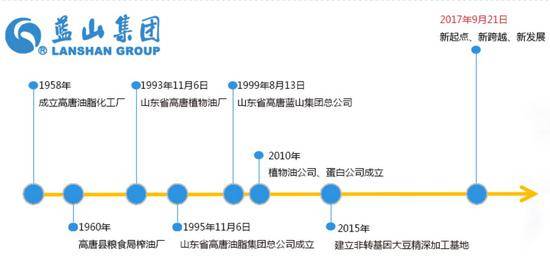 蓝山集团发展历程。图/蓝山集团网站