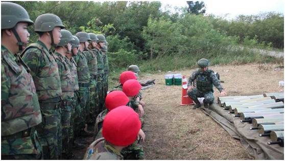台军在训练中（图片来源：台湾“中时电子报”）