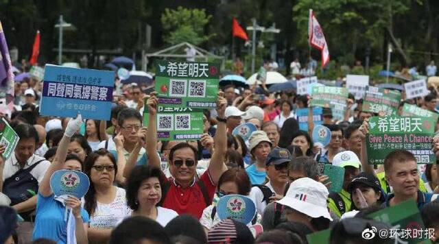 支持警察反对暴力 爱国爱港组织举办反暴力音乐会