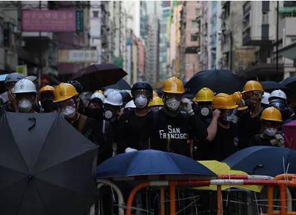 香港示威者（环球时报记者实拍）