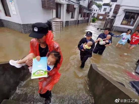 水位下降浙江临海撑住 预计利奇马11日晚到山东