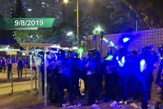 香港示威者以镭射光伤九名警员 涉嫌袭警等罪行